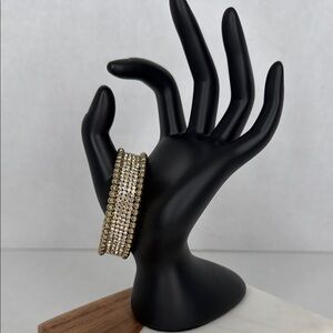 Estate Gold and Silver Multi-Strand Cuff Bracelet Lot C17